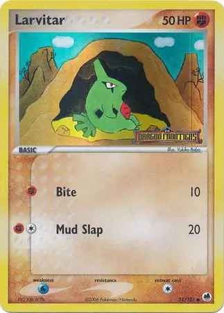 51/101 Larvitar DF Common Reverse Holo