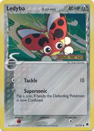53/101 Ledyba δ DF Common Reverse Holo