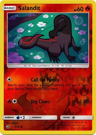 Salandit Dragon Majesty 13/70 Common Reverse Holo