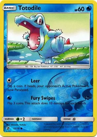 Totodile Dragon Majesty 22/70 Common Reverse Holo