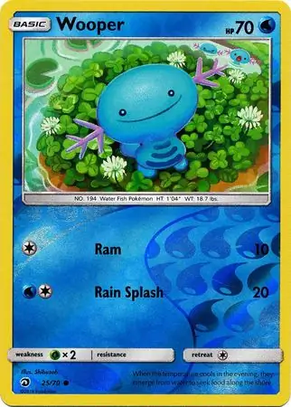 Wooper Dragon Majesty 25/70 Common Reverse Holo