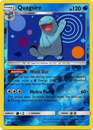 Quagsire Dragon Majesty 26/70 Uncommon Reverse Holo