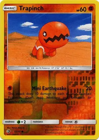 Trapinch Dragon Majesty 32/70 Common Reverse Holo