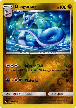 Dragonair Dragon Majesty 36/70 Uncommon Reverse Holo