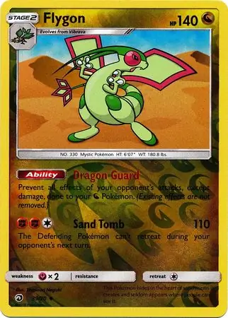 Flygon Dragon Majesty 39/70 Uncommon Reverse Holo