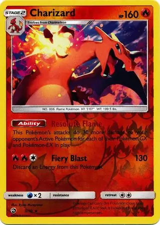 Charizard Dragon Majesty 3/70 Rare Holo Reverse Holo