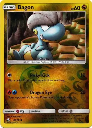 Bagon Dragon Majesty 42/70 Common Reverse Holo