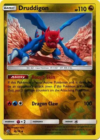 Druddigon Dragon Majesty 45/70 Uncommon Reverse Holo