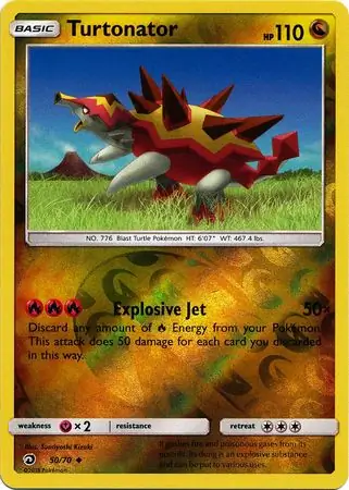 Turtonator Dragon Majesty 50/70 Uncommon Reverse Holo