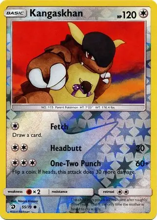Kangaskhan Dragon Majesty 55/70 Common Reverse Holo