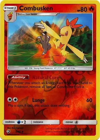 Combusken Dragon Majesty 5/70 Uncommon Reverse Holo