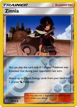 Zinnia Dragon Majesty 64/70 Uncommon Reverse Holo