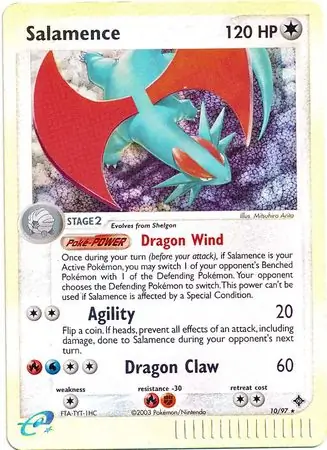 10/97 Salamence DR Rare Holo Reverse Holo