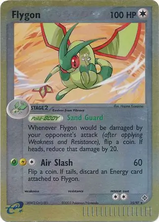 Flygon Dragon 15/97 Rare Reverse Holo