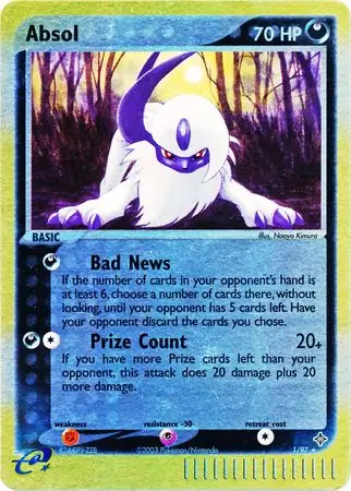1/97 Absol DR Rare Holo Reverse Holo