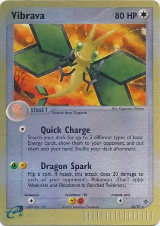 22/97 Vibrava DR Rare Reverse Holo