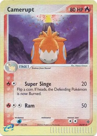 24/97 Camerupt DR Uncommon Reverse Holo