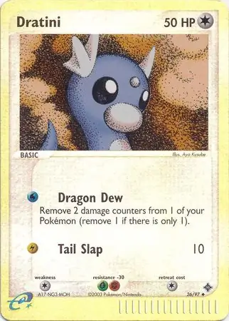 Dratini Dragon 26/97 Uncommon Reverse Holo