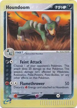 34/97 Houndoom DR Uncommon Reverse Holo