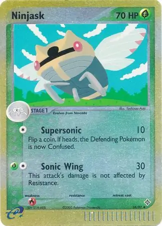 38/97 Ninjask DR Uncommon Reverse Holo