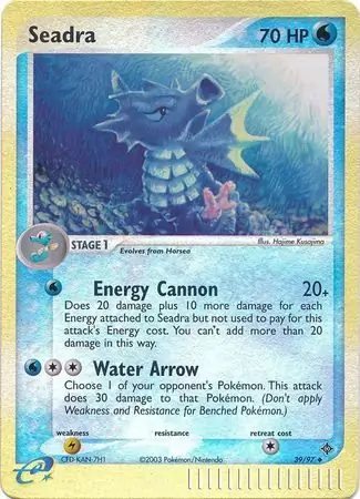 39/97 Seadra DR Uncommon Reverse Holo