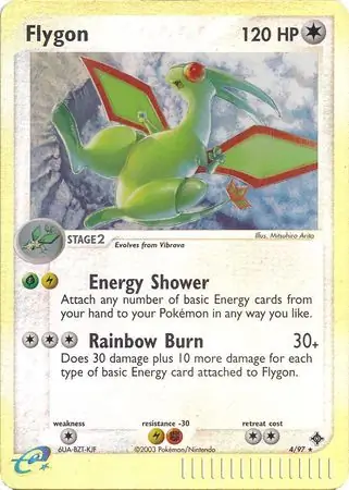 4/97 Flygon DR Rare Holo Reverse Holo