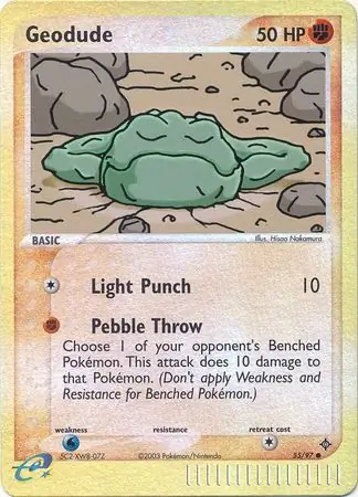 55/97 Geodude DR Common Reverse Holo