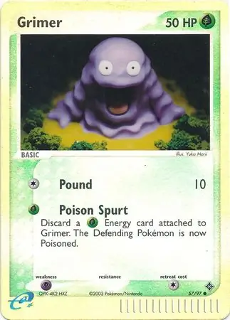 57/97 Grimer DR Common Reverse Holo