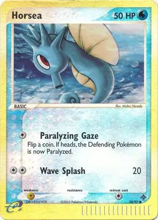 58/97 Horsea DR Common Reverse Holo