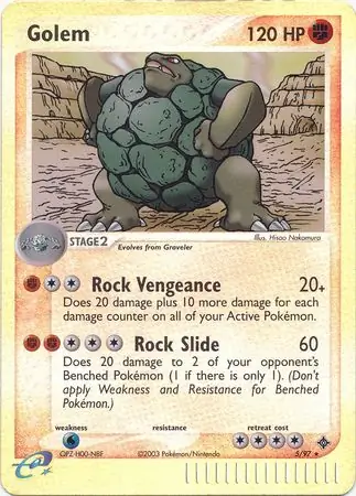 5/97 Golem DR Rare Holo Reverse Holo