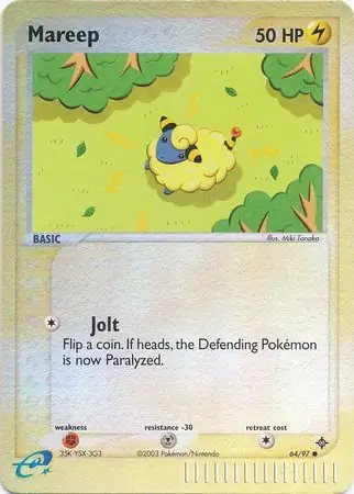 64/97 Mareep DR Common Reverse Holo