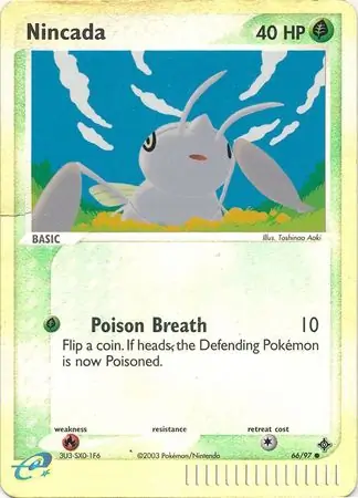66/97 Nincada DR Common Reverse Holo