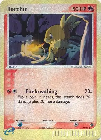 77/97 Torchic DR Common Reverse Holo