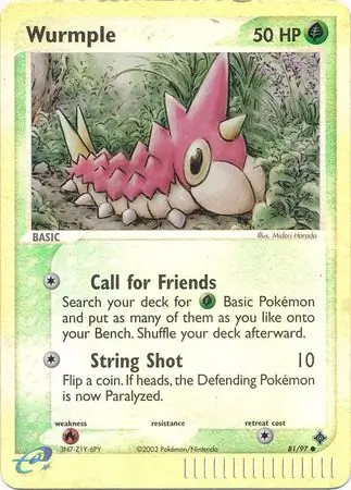 Wurmple Dragon 81/97 Common Reverse Holo
