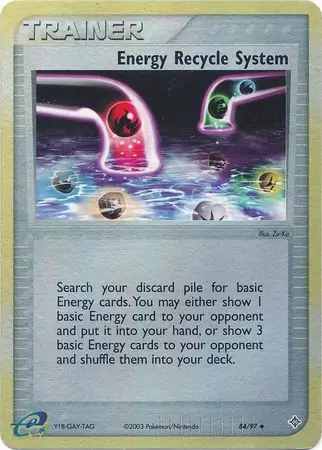 84/97 Energy Recycle System DR Uncommon Reverse Holo