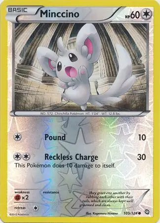 109/124 Minccino DRX Common Reverse Holo