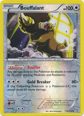 110/124 Bouffalant DRX Uncommon Reverse Holo