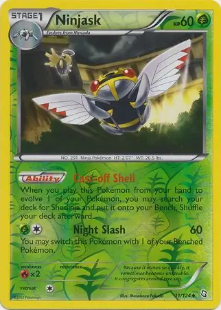 11/124 Ninjask DRX Uncommon Reverse Holo