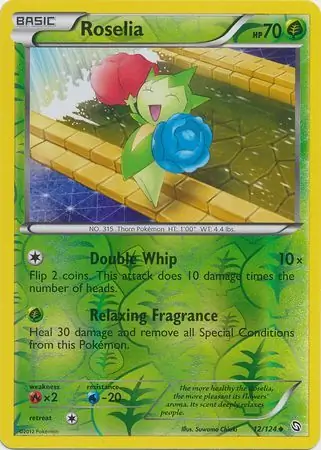 12/124 Roselia DRX Uncommon Reverse Holo