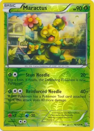 16/124 Maractus DRX Uncommon Reverse Holo