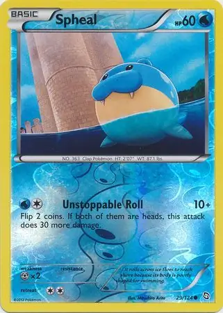 29/124 Spheal DRX Common Reverse Holo