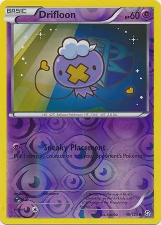 49/124 Drifloon DRX Common Reverse Holo