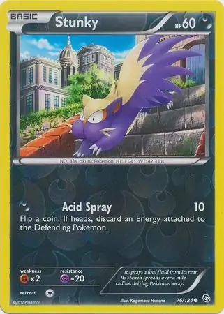 76/124 Stunky DRX Common Reverse Holo