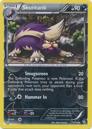 77/124 Skuntank DRX Uncommon Reverse Holo