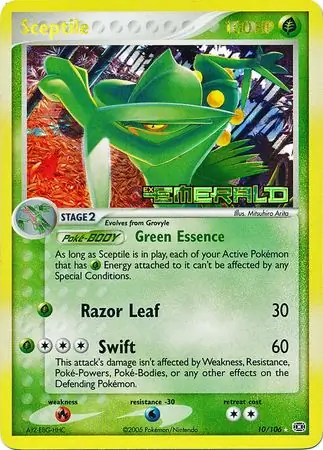 10/106 Sceptile EM Rare Holo Reverse Holo