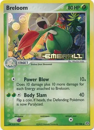 22/106 Breloom EM Uncommon Reverse Holo