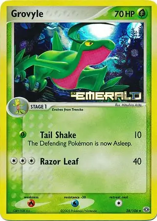 28/106 Grovyle EM Uncommon Reverse Holo