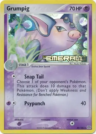 30/106 Grumpig EM Uncommon Reverse Holo