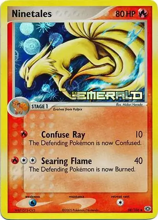 Ninetales Emerald 38/106 Uncommon Reverse Holo