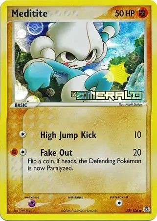 55/106 Meditite EM Common Reverse Holo